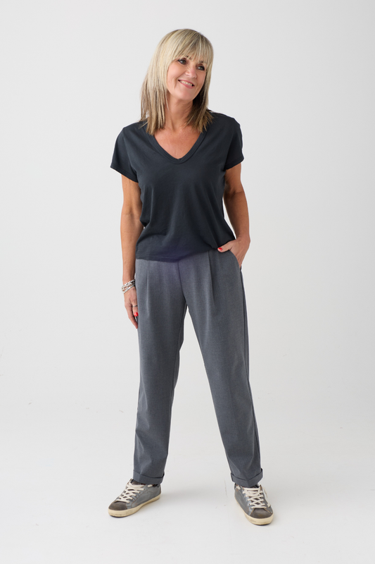 Mac Chino Smart Flannel Melange Trousers