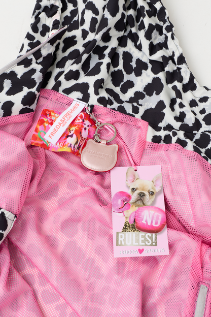 FF Black Animal Print Hooded Jacket