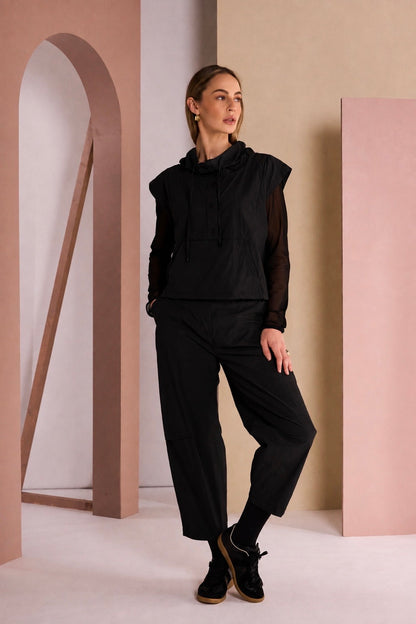 Naya Black Balloon Shape Trouser