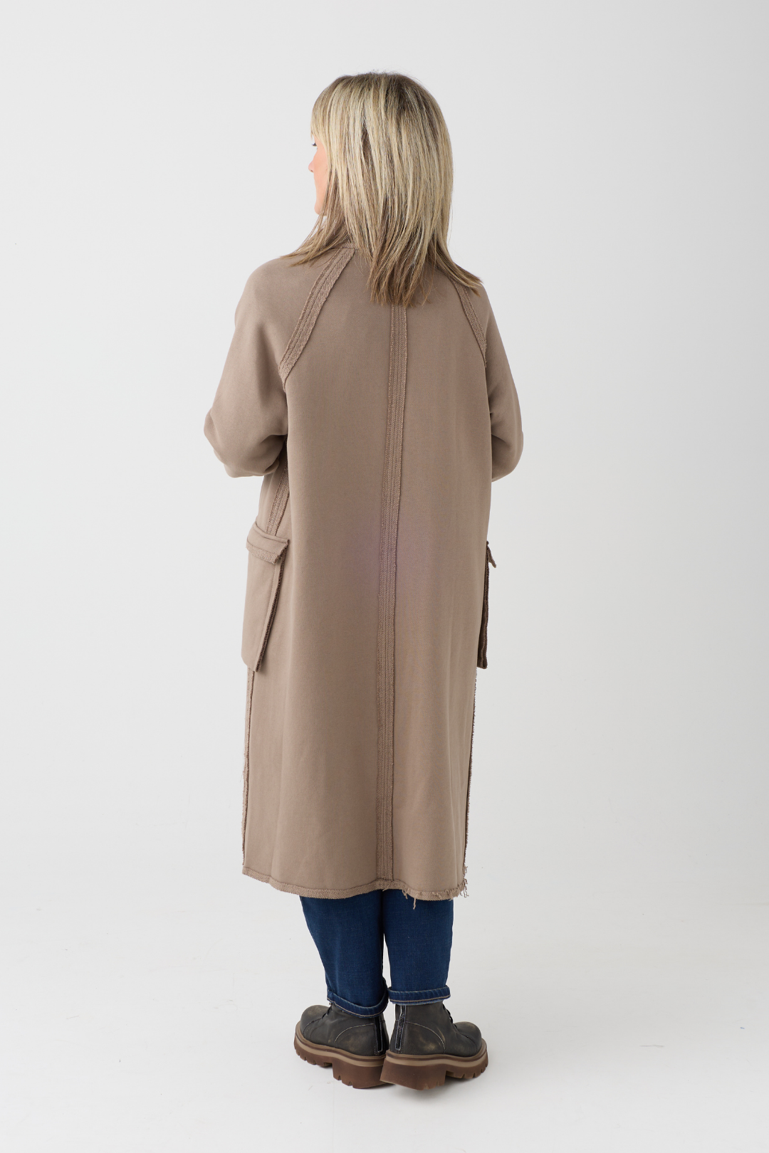 Kedziorek Taupe Patch Pocket Coat 5553