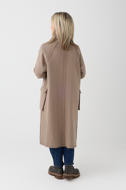 Kedziorek Taupe Patch Pocket Coat 5553