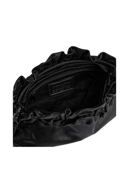 Depeche Black (Nero) Ruched Edge Clutch Bag