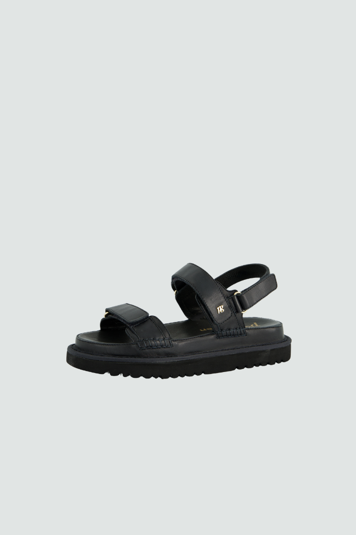 Paul Green Black Double Strap Sandals