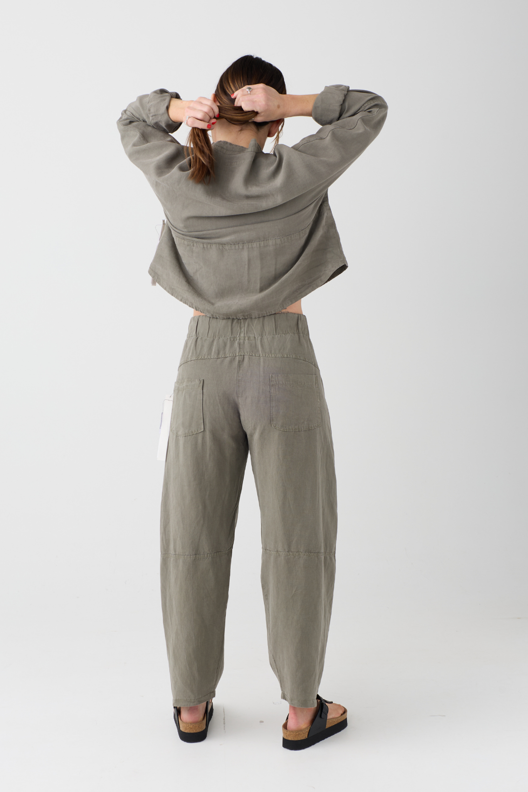 Lurdes Bergada Moss Barrel Trousers 020