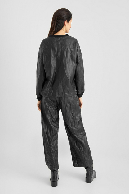 Elsewhere Black Round Shaped Trousers