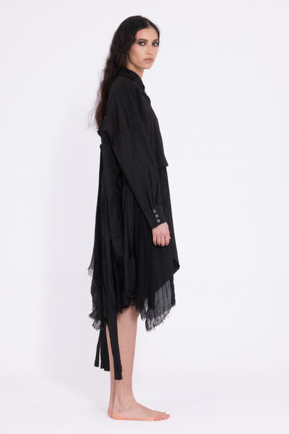 Sanctamuerte Black Oversized Shirt