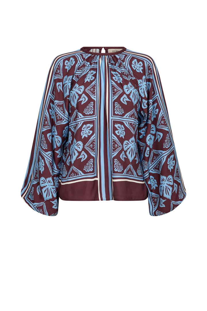 Mos Mosh Milkey Port Royale Linocut Blouse