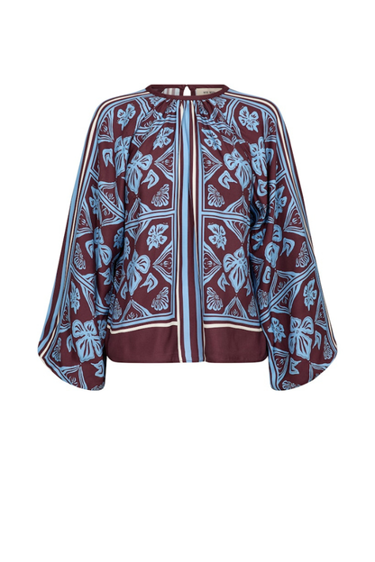 Mos Mosh Milkey Port Royale Linocut Blouse
