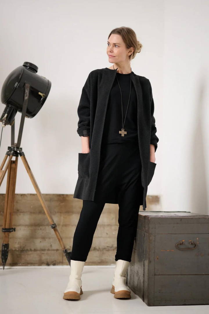 Henriette Steffensen Soft Black Cardigan