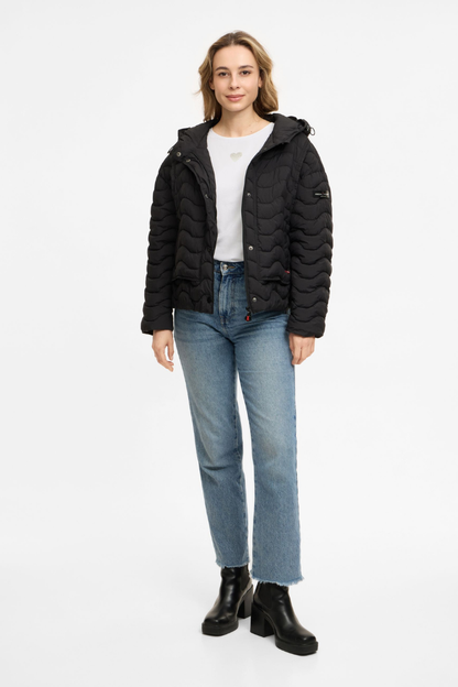 FF Off Black Thermolite Hooded Jacket