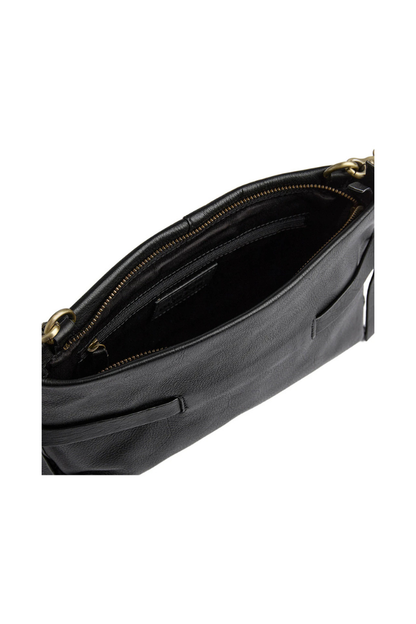 Depeche Black (Nero) Clutch Bag w/Tie Detail