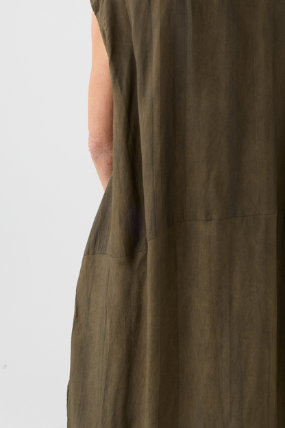 el2 Dark Olive Oversized Dress 3084