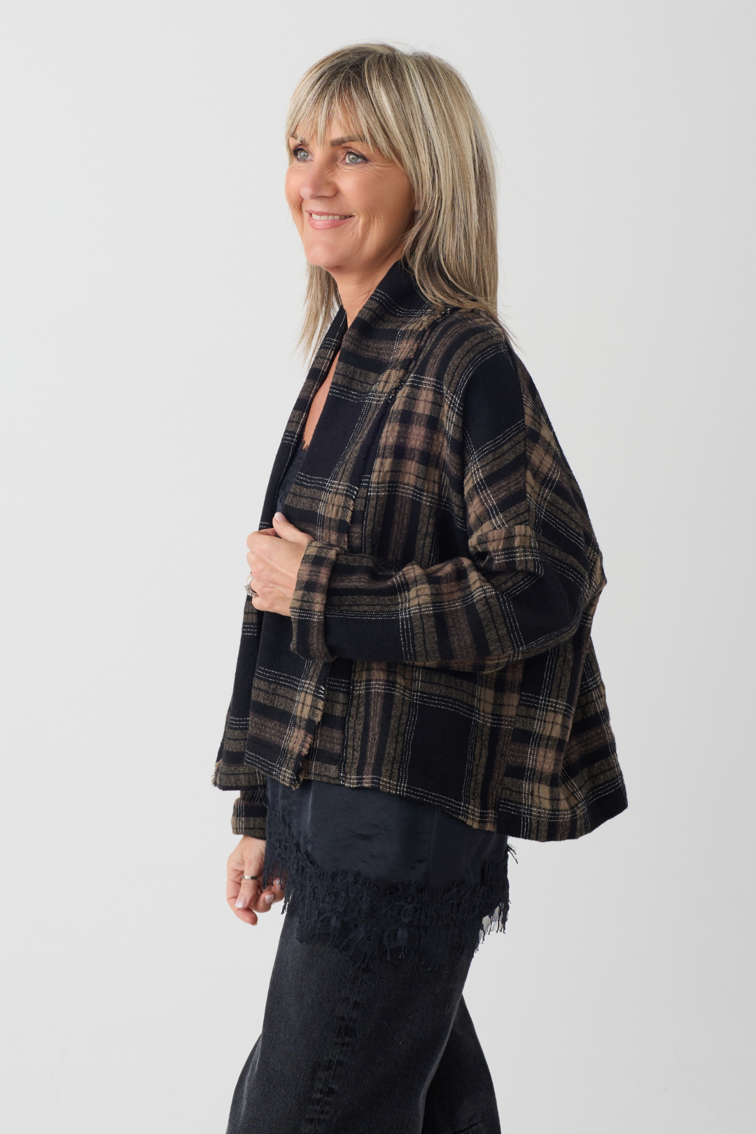 el2 Black/Brown Check Jacket 5079