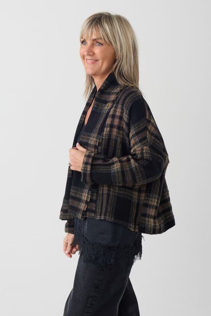 el2 Black/Brown Check Jacket 5079