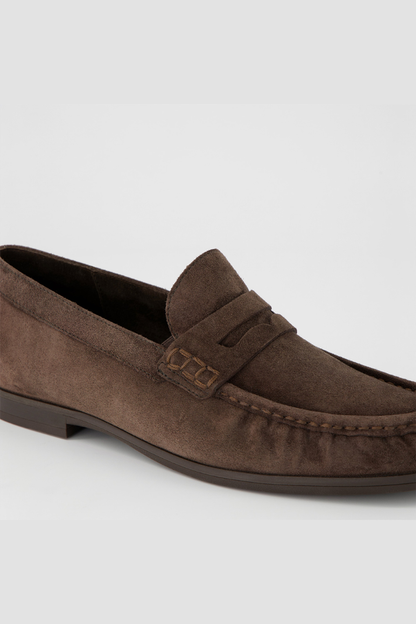 Paul Green Mocca Soft Suede Loafer