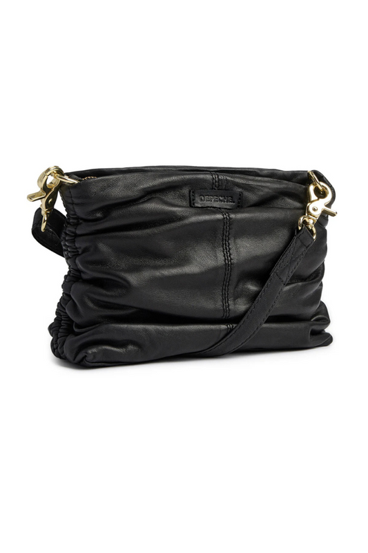 Depeche Black (Nero) Ruched Clutch Bag