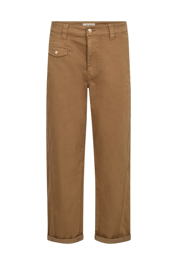 Mos Mosh Aymen Dark Camel Ankle Len Pant