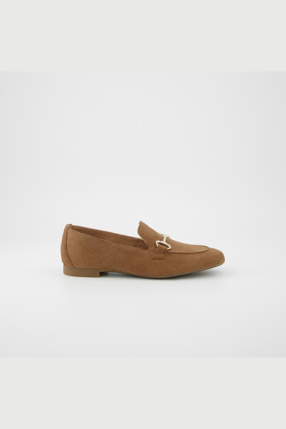 Paul Green Brown/Gold Samtziege Loafer Shoe
