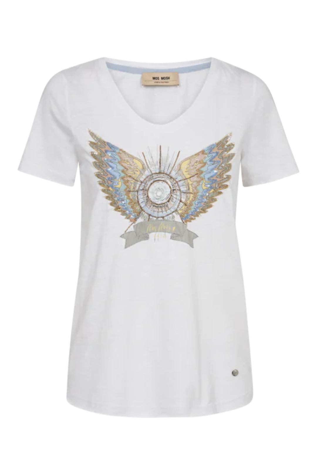 Mos Mosh Gethi White Deco T-Shirt