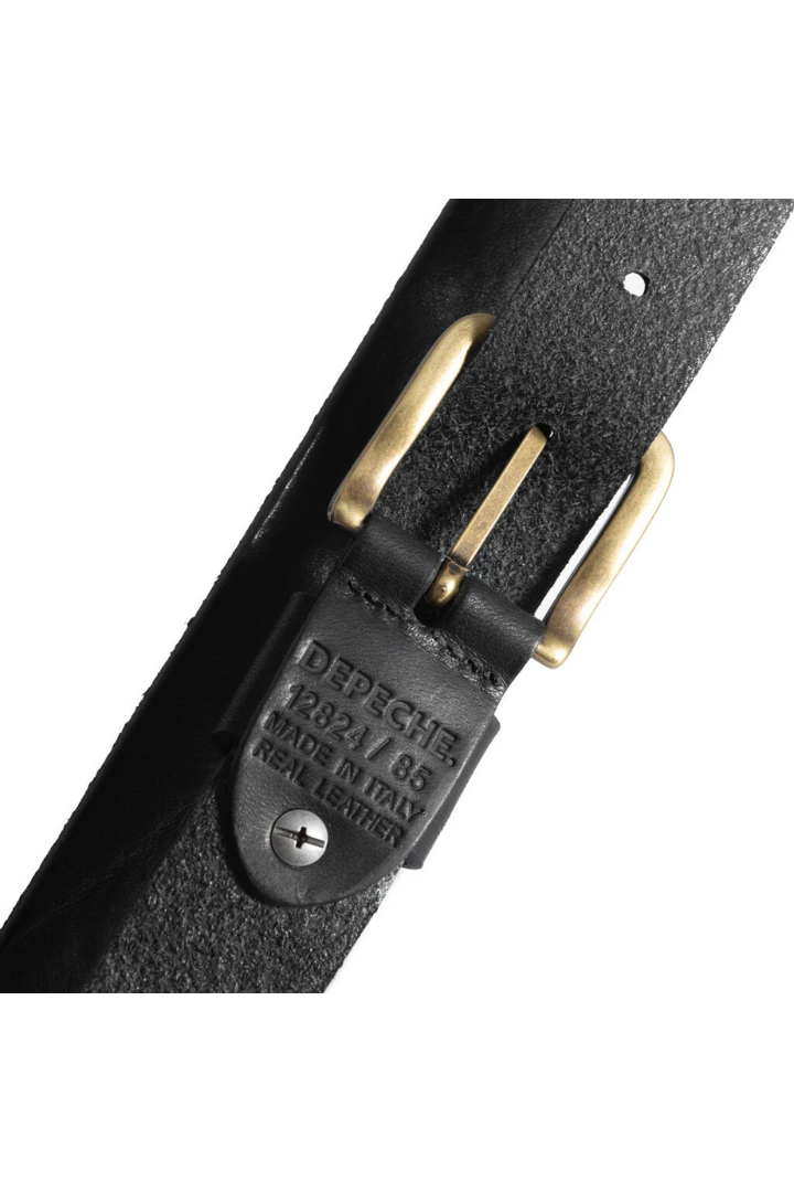 Depeche Black/Brass Jeans Belt