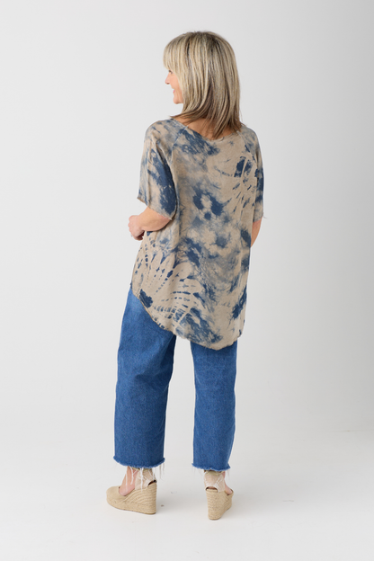 Sanctamuerte Sand Shell Tie Dye Top S314