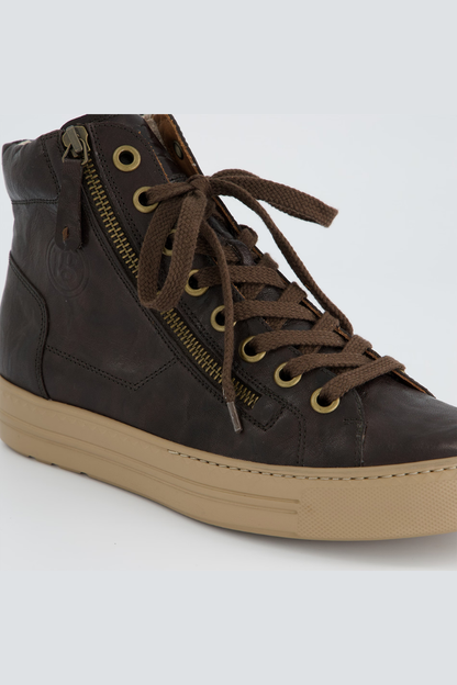 Paul Green Brown Sport Nappa Hightop Trainer