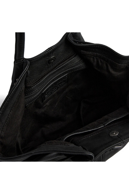 Depeche Black (Nero) Shoulder Bag w/Studs