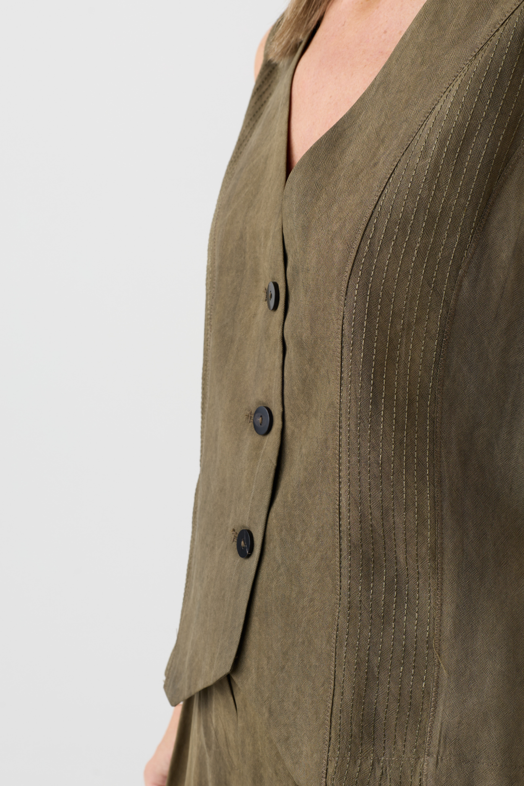 el2 Dark Olive Waistcoat 2080