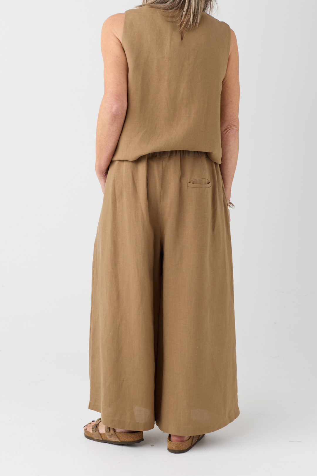 el2 Camel Wide-Leg Trouser 8005