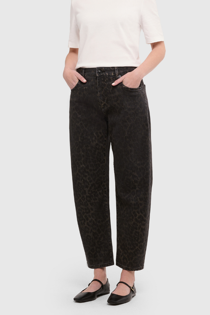 Mac Danni Leo Coated Brown Jeans
