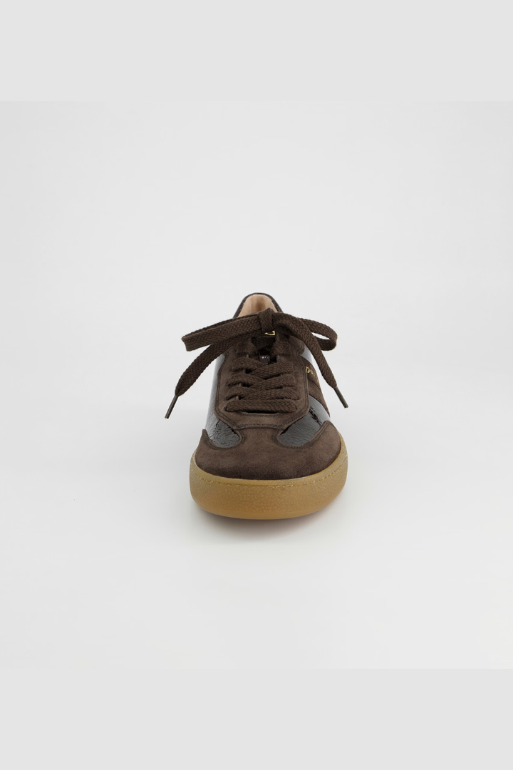 Paul Green Brown Suede/Sport Lack Trainers