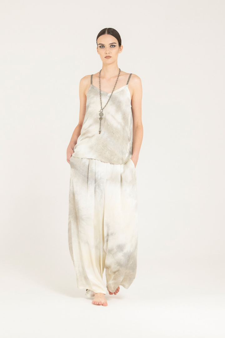 Sanctamuerte Sand Shell Print Vest Top S316