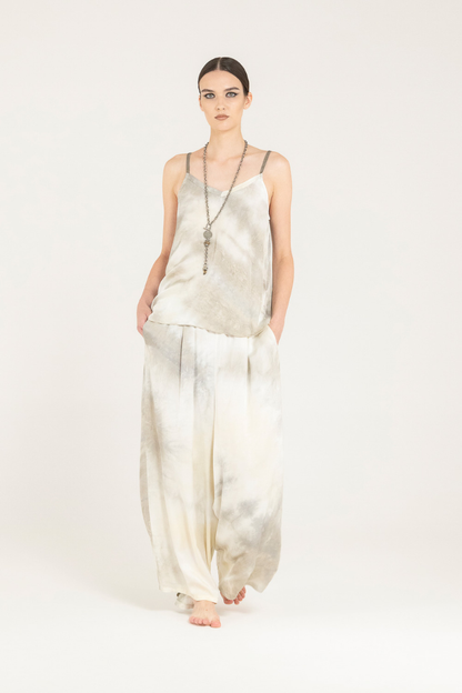 Sanctamuerte Sand Shell Print Vest Top S316