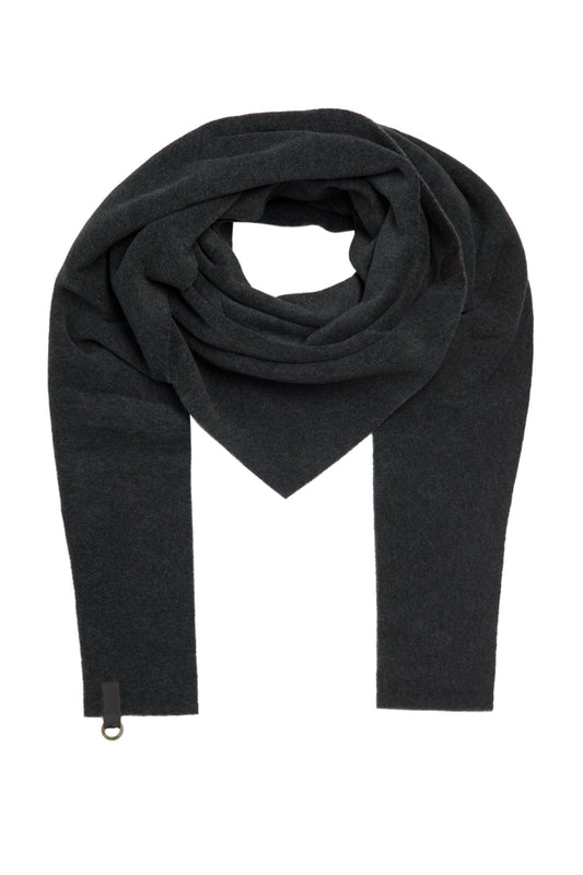 Henriette Steffensen Soft Black Triangle Scarf