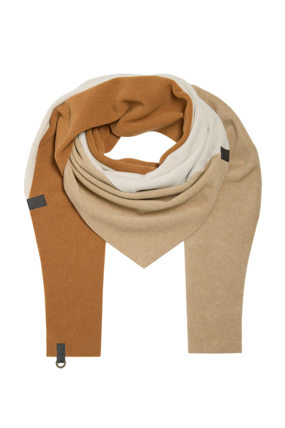 HS Camel/Kit/Rust Triangle Scarf 4078