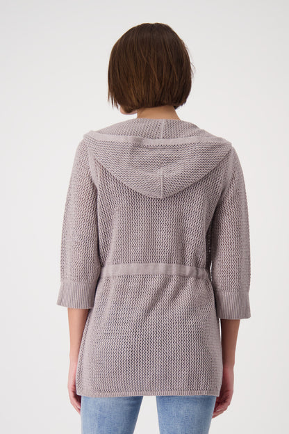 Monari Dark Linen Cardigan