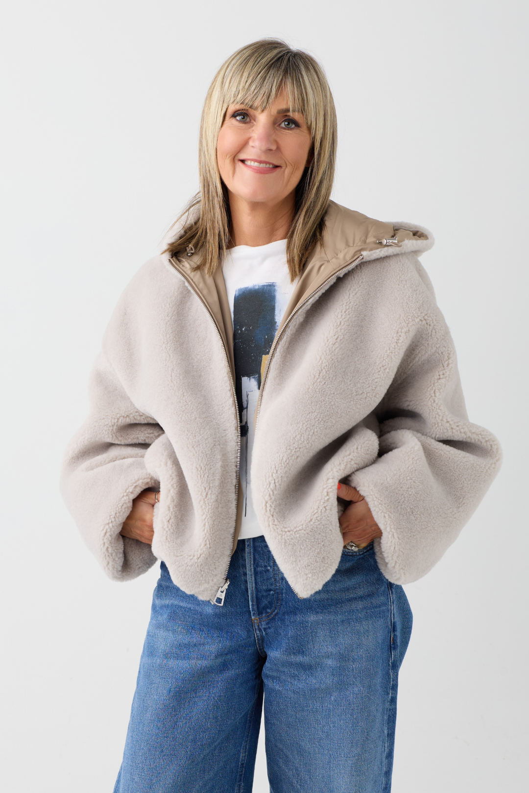 Marc O'Polo Earthy Taupe Reversible Jacket
