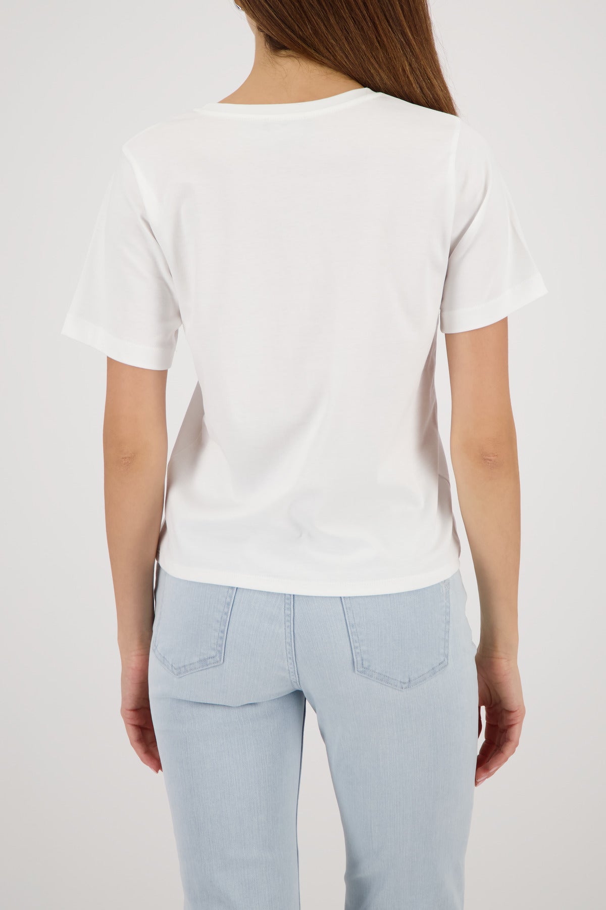 Monari Off-White Print/Diamante T-Shirt