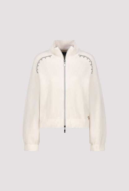 Monari Champagne Beige Jewelled Cardigan