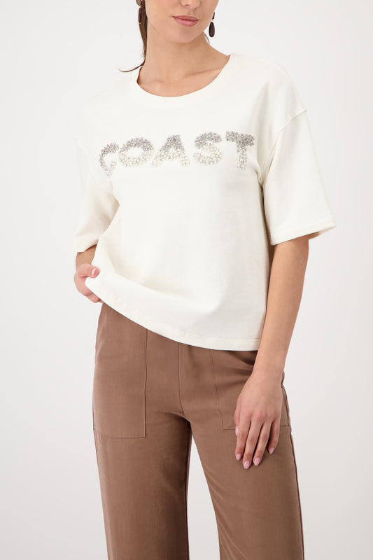 Monari Marble COAST Embellished SS Sweatshirt