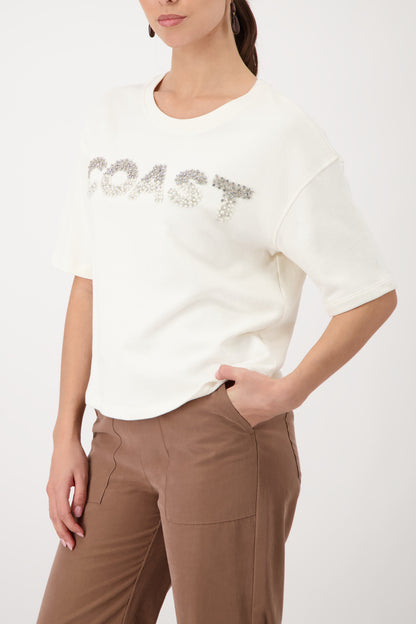Monari Marble COAST Embellished SS Sweatshirt