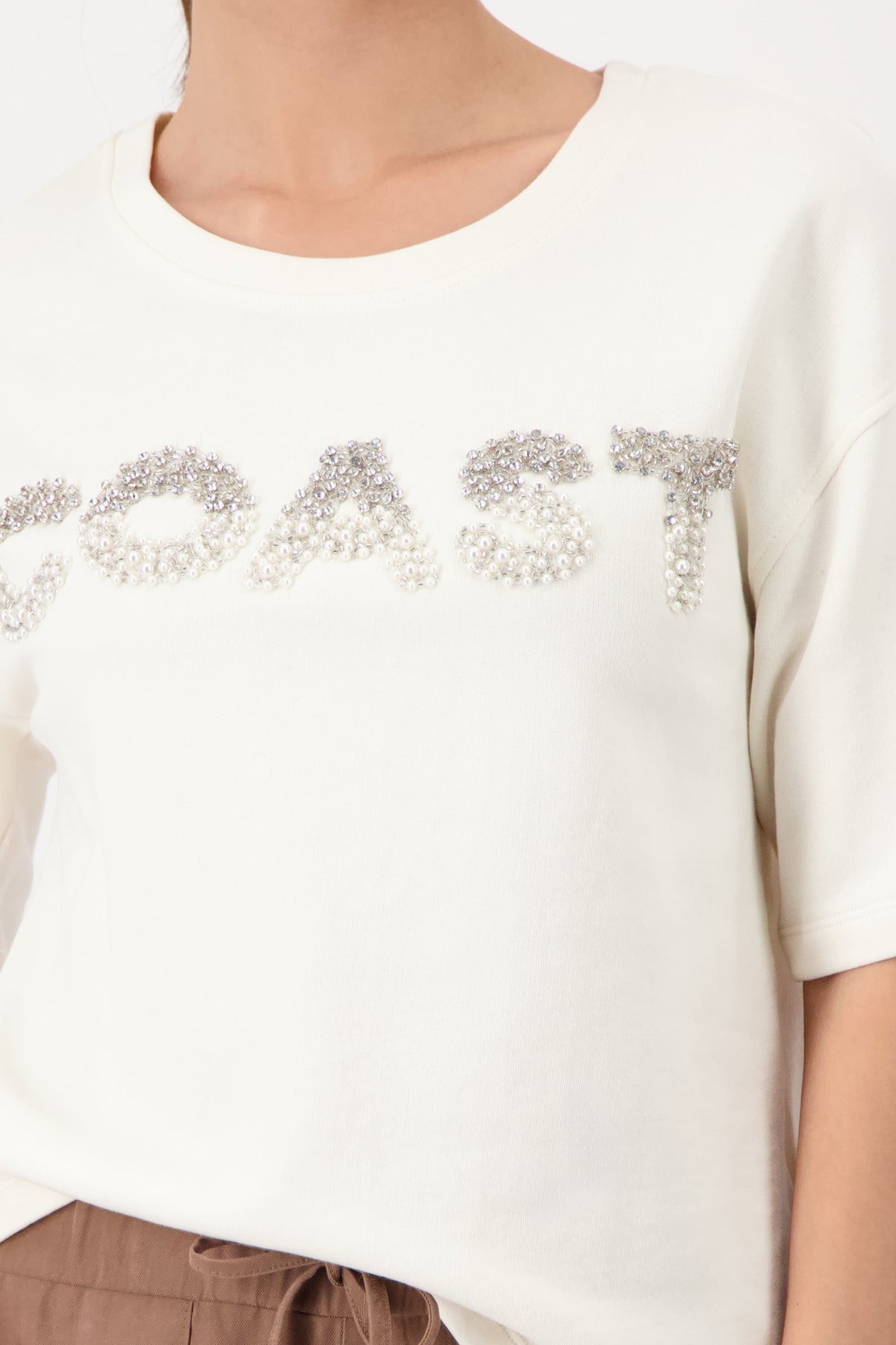 Monari Marble COAST Embellished SS Sweatshirt