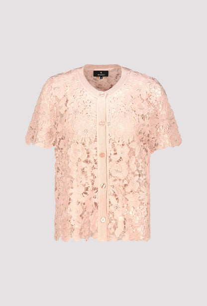 Monari Summer Peach Lace SS Cardigan