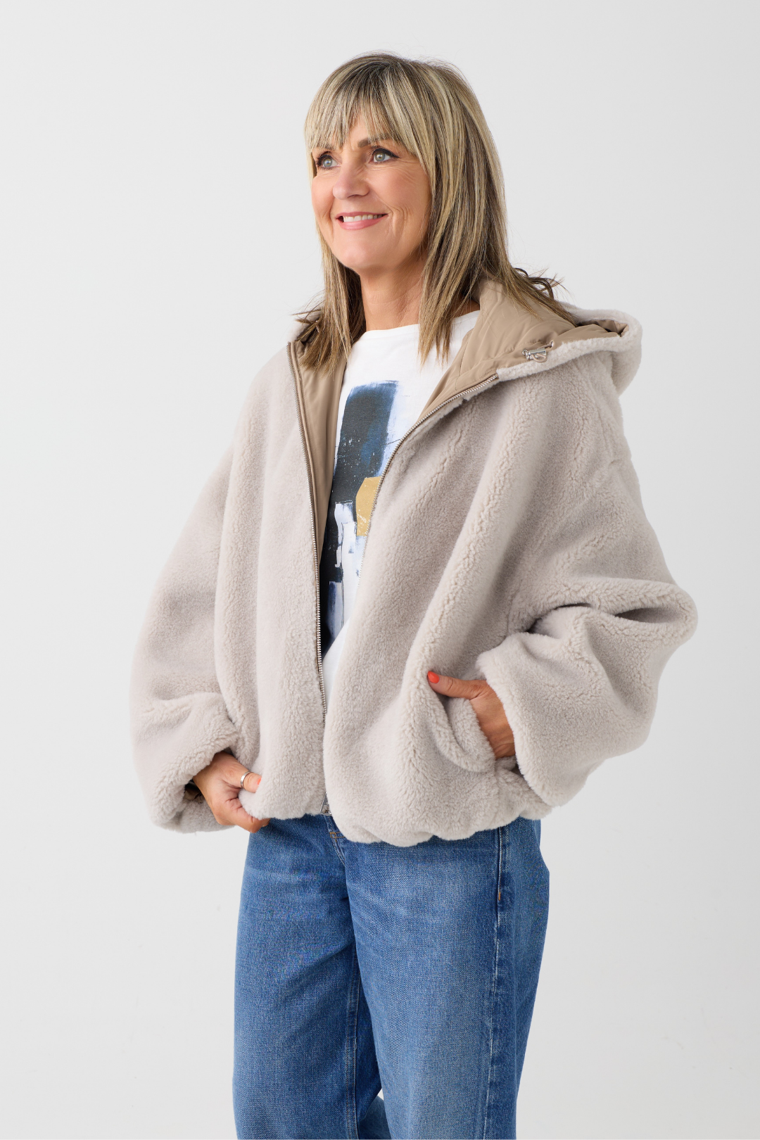 Marc O'Polo Earthy Taupe Reversible Jacket