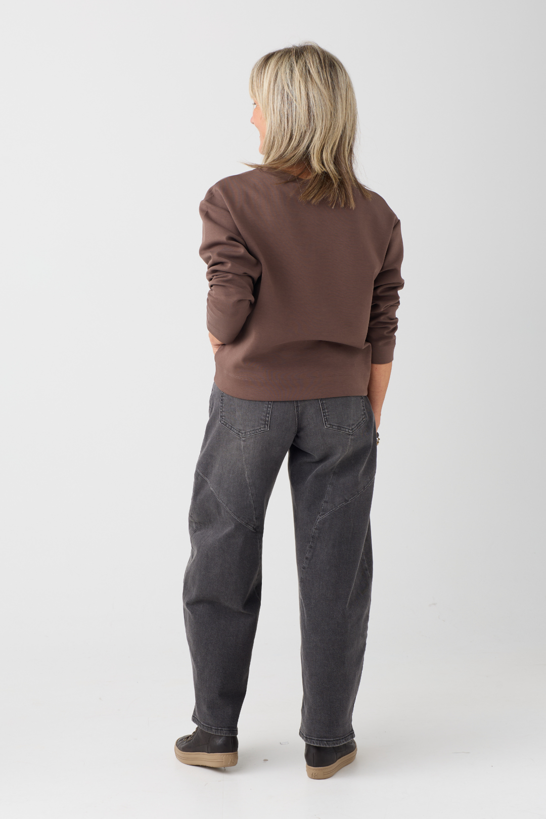 Mac Dakota Anthra Wash Barrel Jeans