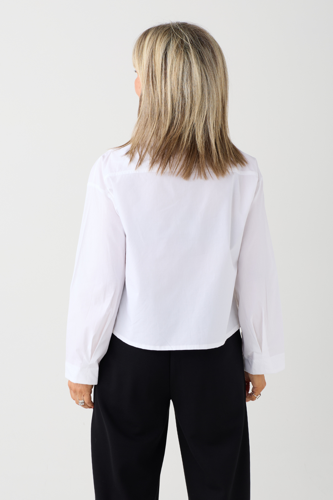 Ozai n Ku White Asymmetric Shirt 005
