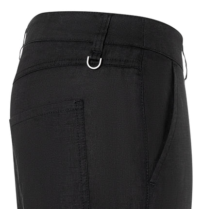 Mac Nora Black Linen Cropped Trouser