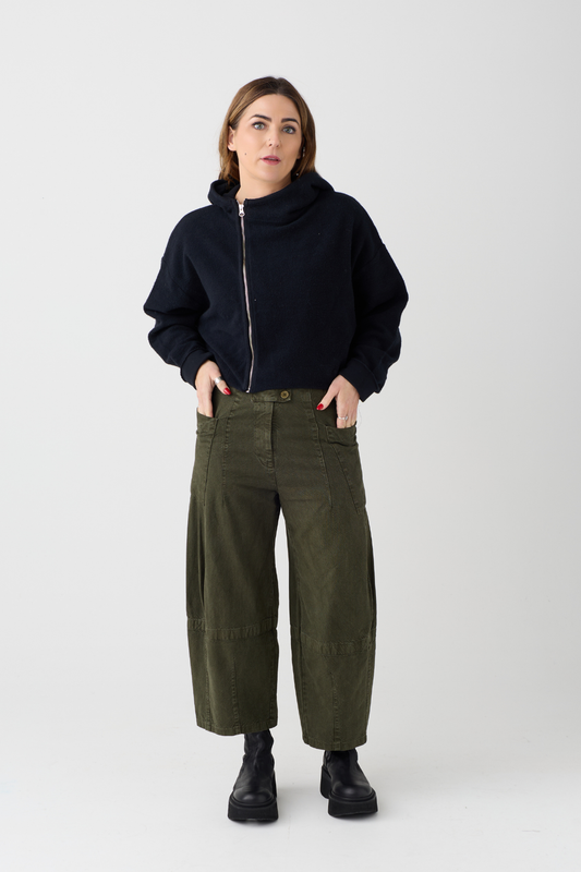 Lurdes Bergada Black Hooded Cardigan