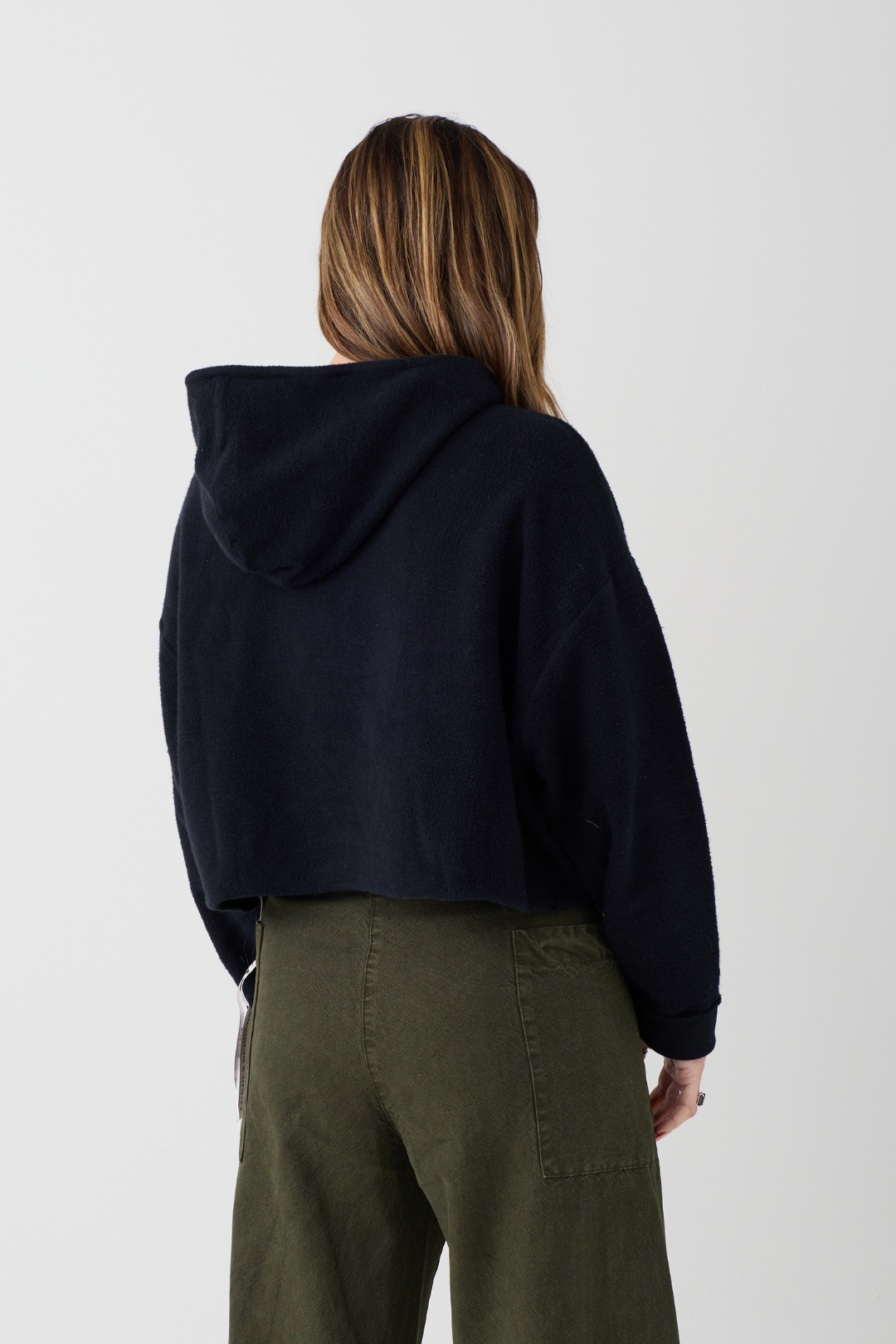 Lurdes Bergada Black Hooded Cardigan