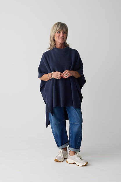 Henriette Steffensen Evening Blue Poncho